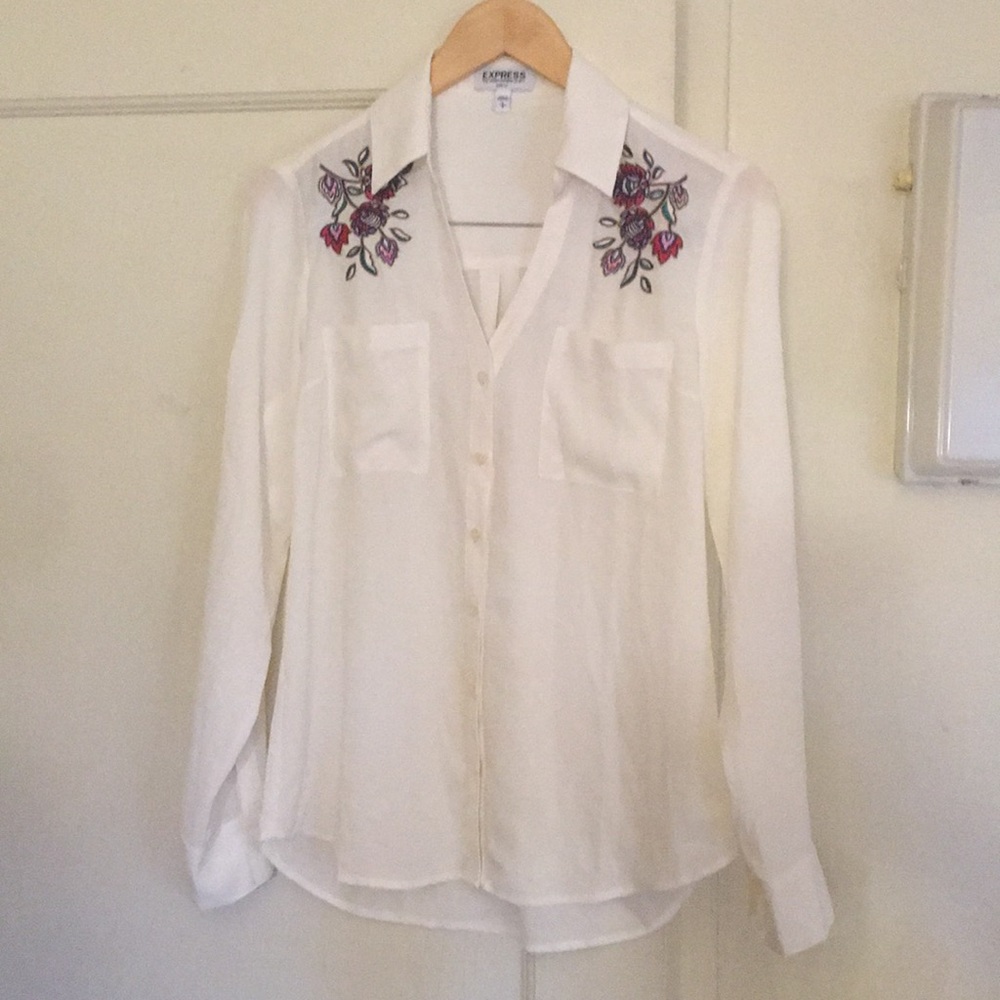 NWOT Express Slim Fit Portofino Shirt